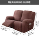 Housses pour fauteuils inclinables en jacquard pour 1/2/3 sièges