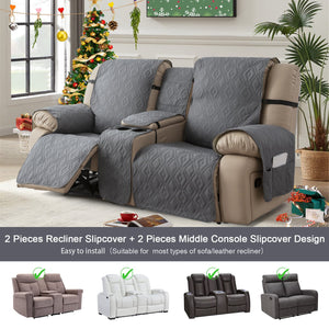 Bellaget™(🔥OFFRE SPÉCIALE - 30% DE RÉDUCTION) Housse de causeuse inclinable 100 % étanche avec console