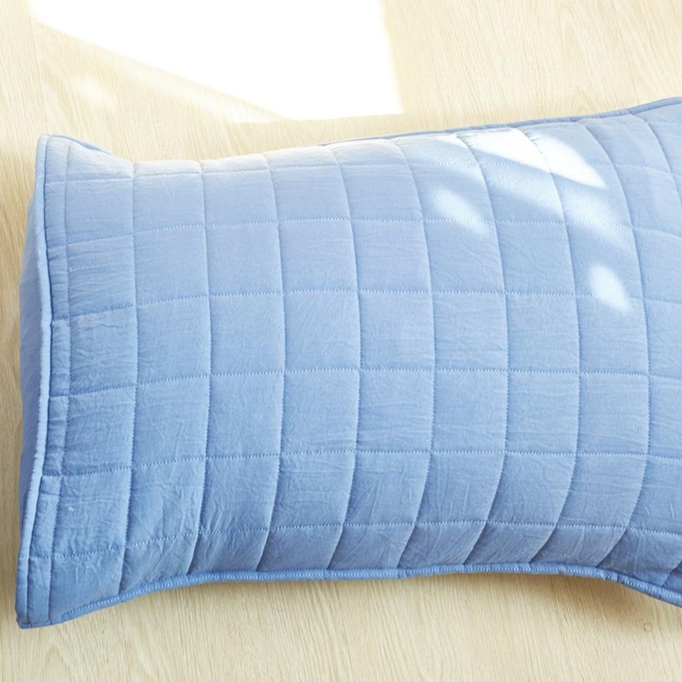 Tempcore Jeté de lit 3 pièces en microfibre légère et douce à motif  quadrilobe pour toutes les saisons, très grand lit, bleu marine, (1  couette, 2 taies d'oreiller) : : Cuisine et Maison