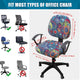 Housses de chaise de bureau universelles lavables extensibles