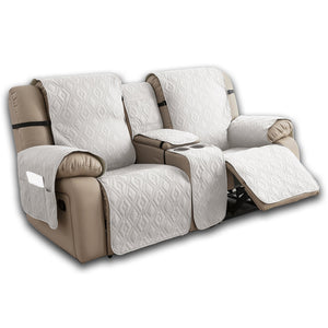 Bellaget™(🔥OFFRE SPÉCIALE - 30% DE RÉDUCTION) Housse de causeuse inclinable 100 % étanche avec console